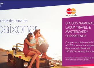 LATAM Travel Brasil reforça parceria com MasterCard com pacotes especiais para o Dia dos Namorados