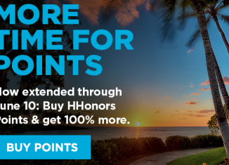 Hilton HHonors oferece 100% de bônus na compra de pontos