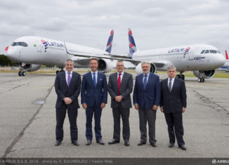Grupo LATAM Airlines recebe primeira aeronave Airbus A320neo das Américas