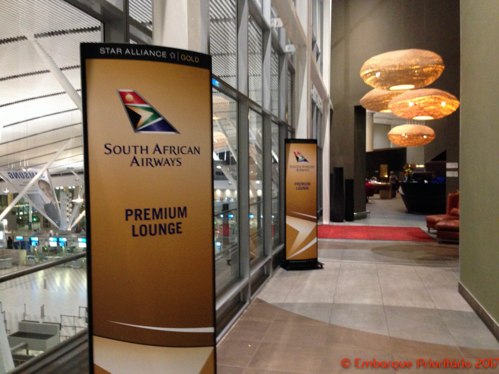 Sala Vip South African Airways na Cidade do Cabo