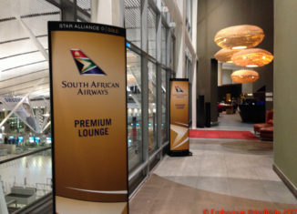 Sala Vip South African Airways na Cidade do Cabo