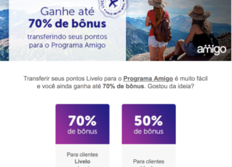 Livelo: até 100% de bonus para o programa Avianca Amigo