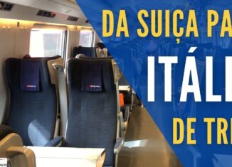 Da Suiça para Itália de trem