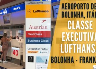 Aeroporto de Bolonha, Itália e Classe Executiva Lufthansa Bolonha - Frankfurt