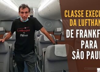 Classe executiva da Lufthansa de Frankfurt para São Paulo
