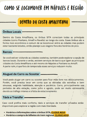 Transportes Costa Amalfitana - Detalhe